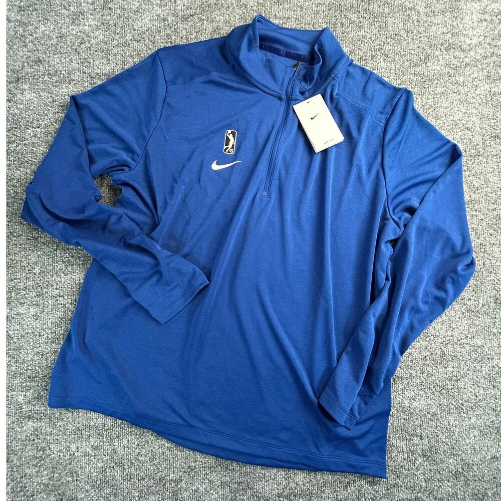 NWT Nike NBA G League Dri-FIT Quarter Zip Pullover Men’s XL Blue Basketball
